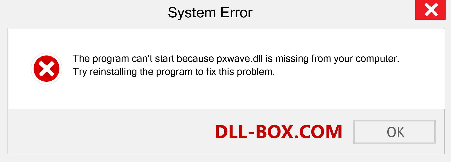  pxwave.dll file is missing?. Download for Windows 7, 8, 10 - Fix  pxwave dll Missing Error on Windows, photos, images